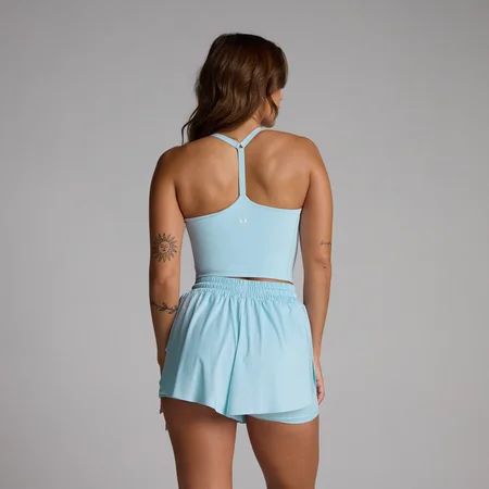 MP Dames Tempo Strappy Racerback Vest - Hemelsblauw
