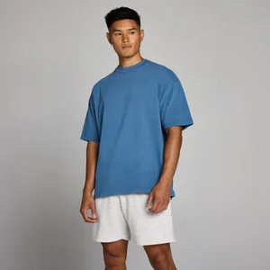 MP Heren Washed Oversized Katoenen T-Shirt - Track Blauw - Size XS