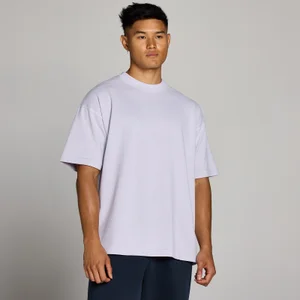 MP Heren Washed Oversized Katoenen T-Shirt - Lila Grijs - Size XS