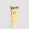 Myprotein Gerecyclede Metalen Fles met Handvat en Rietje 900ml - Boter