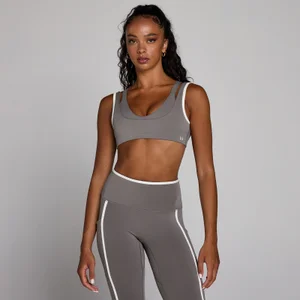 MP Dames Velocity Contrast Dubbele Laag Sport-bh - Asgrijs - Size XS