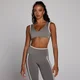 MP Dames Velocity Contrast Dubbele Laag Sport-bh - Asgrijs