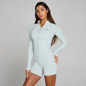 MP Women's Tempo Ultra Naadloze Full Zip Jas - Blauw Aura - Size XS
