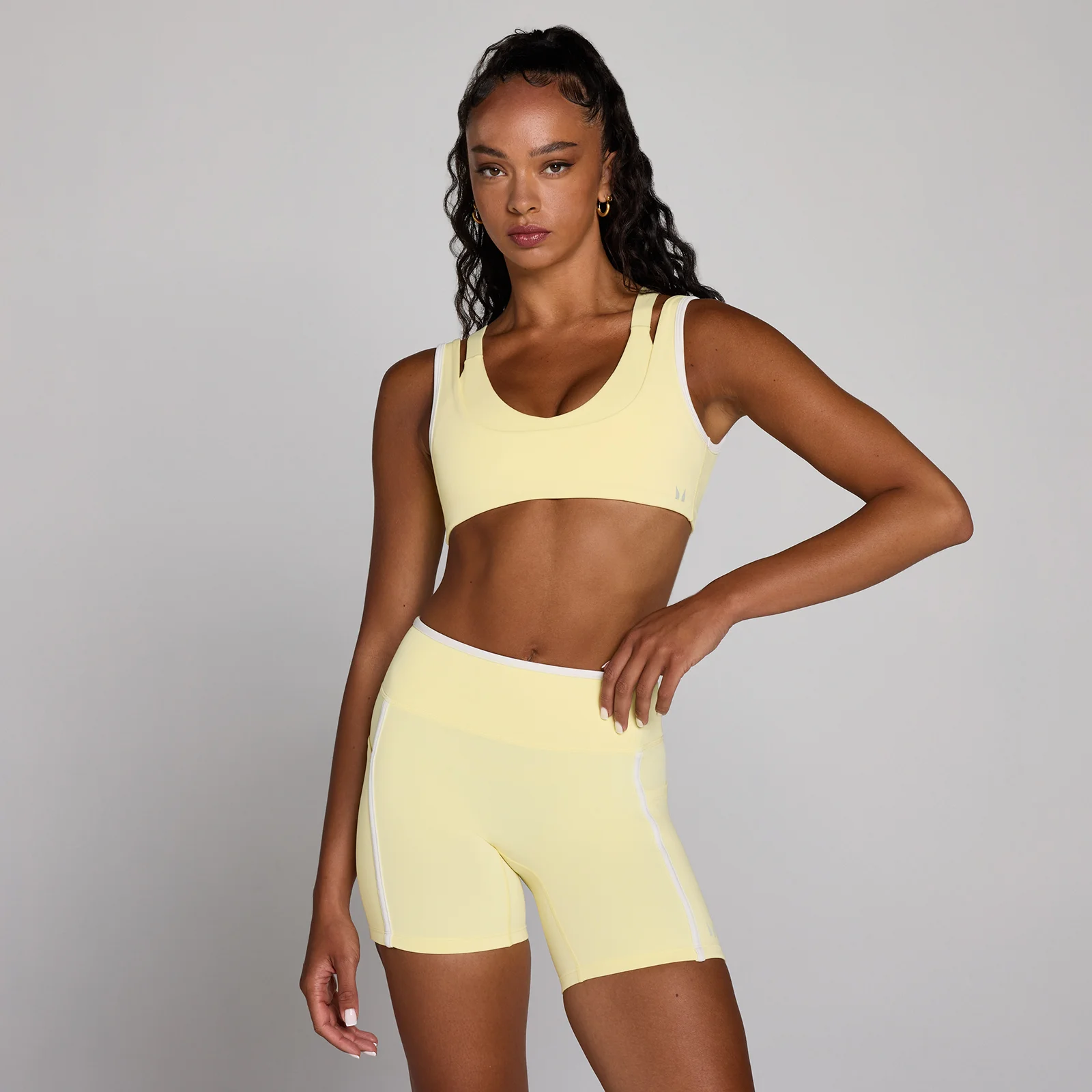 MP Dames Velocity Contrast Dubbele Laag Sport-bh - Botergeel - XS Afbeelding 1