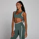 MP Dames Velocity Contrast Dubbele Laag Sport-bh - Wolkig Groen