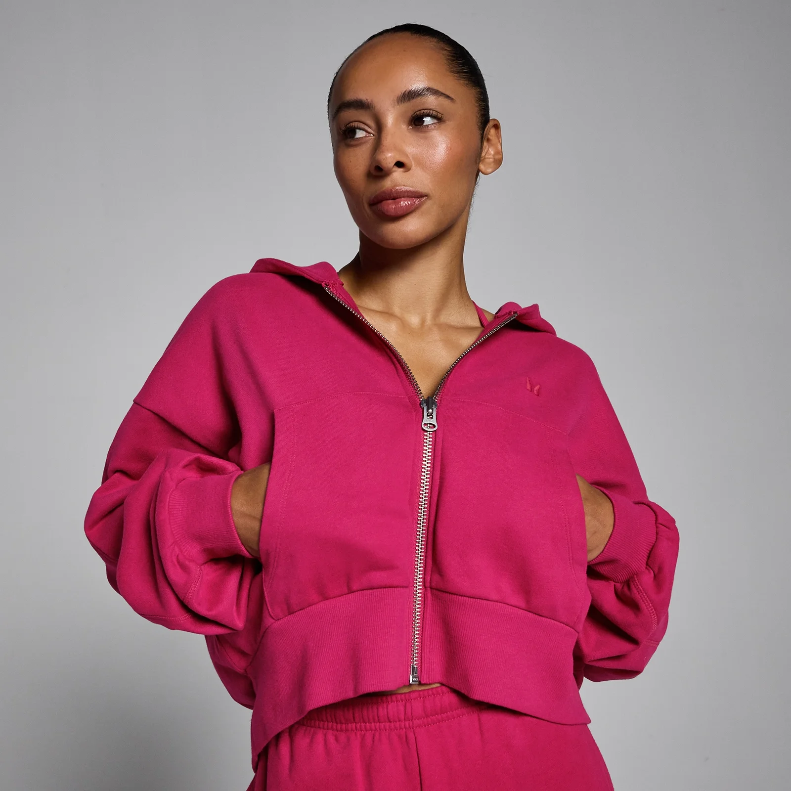 MP Women's Lifestyle Hoodie met Rits - Bold Berry - M Afbeelding 1