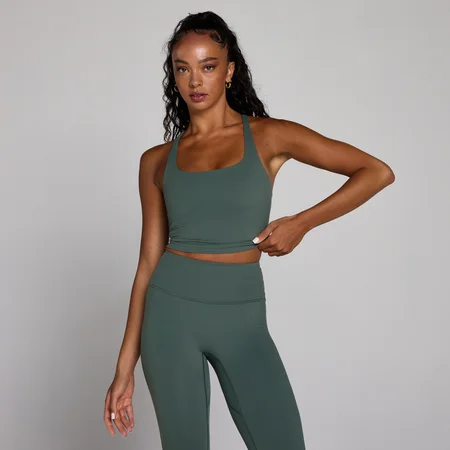 MP Dames Tempo Racerback Vest met Bandjes - Cloudy Green