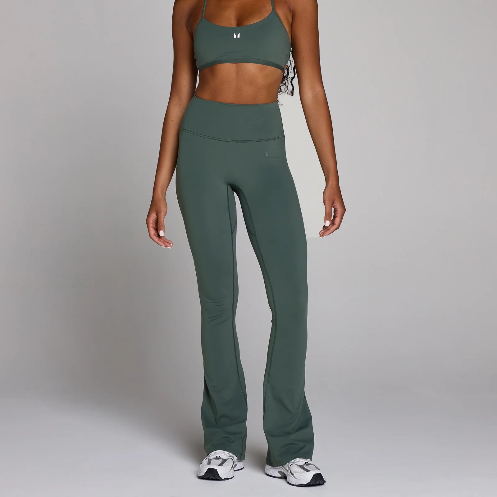 MP Women's Tempo Flared Leggings - Wolkig Groen - XS Afbeelding 1