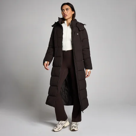 MP Women's Maxi Gewatteerde Puffer Jas - Cacao