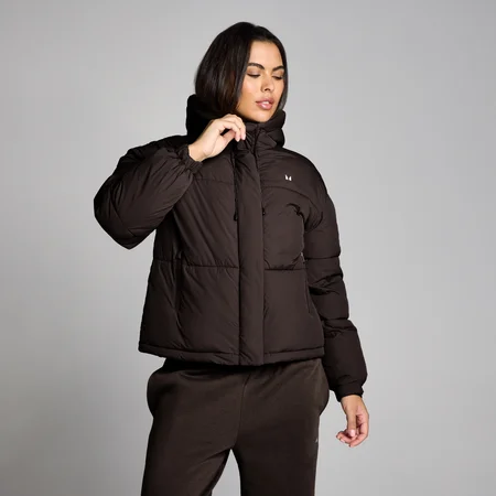 MP Women's Short Padded Puffer Jacket - Cacao