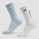 MP Move Club Hardloopsokken (2 paar) - Babyblauw/Wit