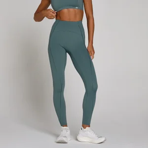 MP Dames Tempo Ultra Curved Stitch Legging - Future Blue - Size L