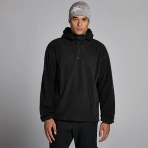 MP Heren Fleece 1/4 Rits Hoodie - Zwart - Size L