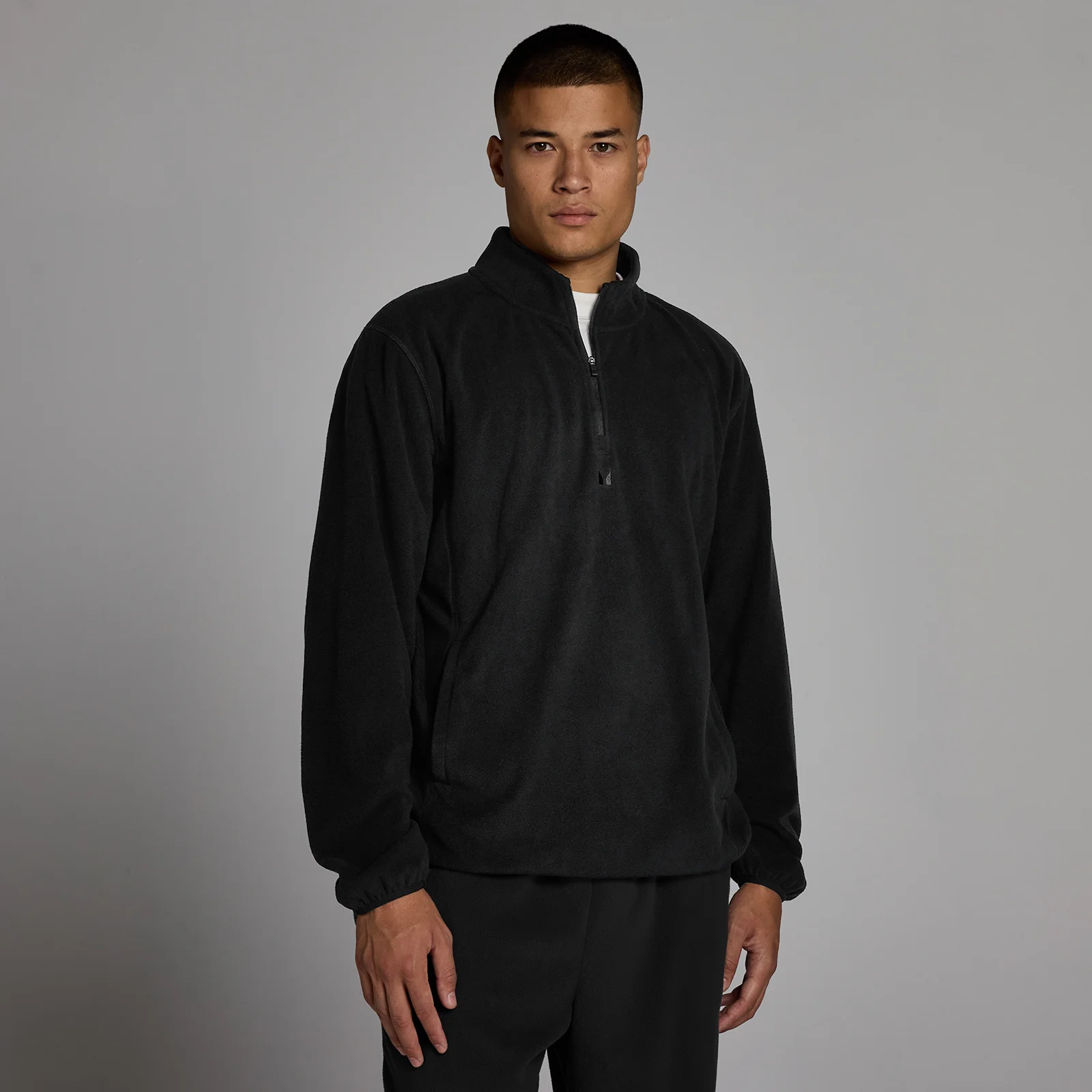 MP Heren Fleece 1/4 Rits - Zwart - L Afbeelding 1