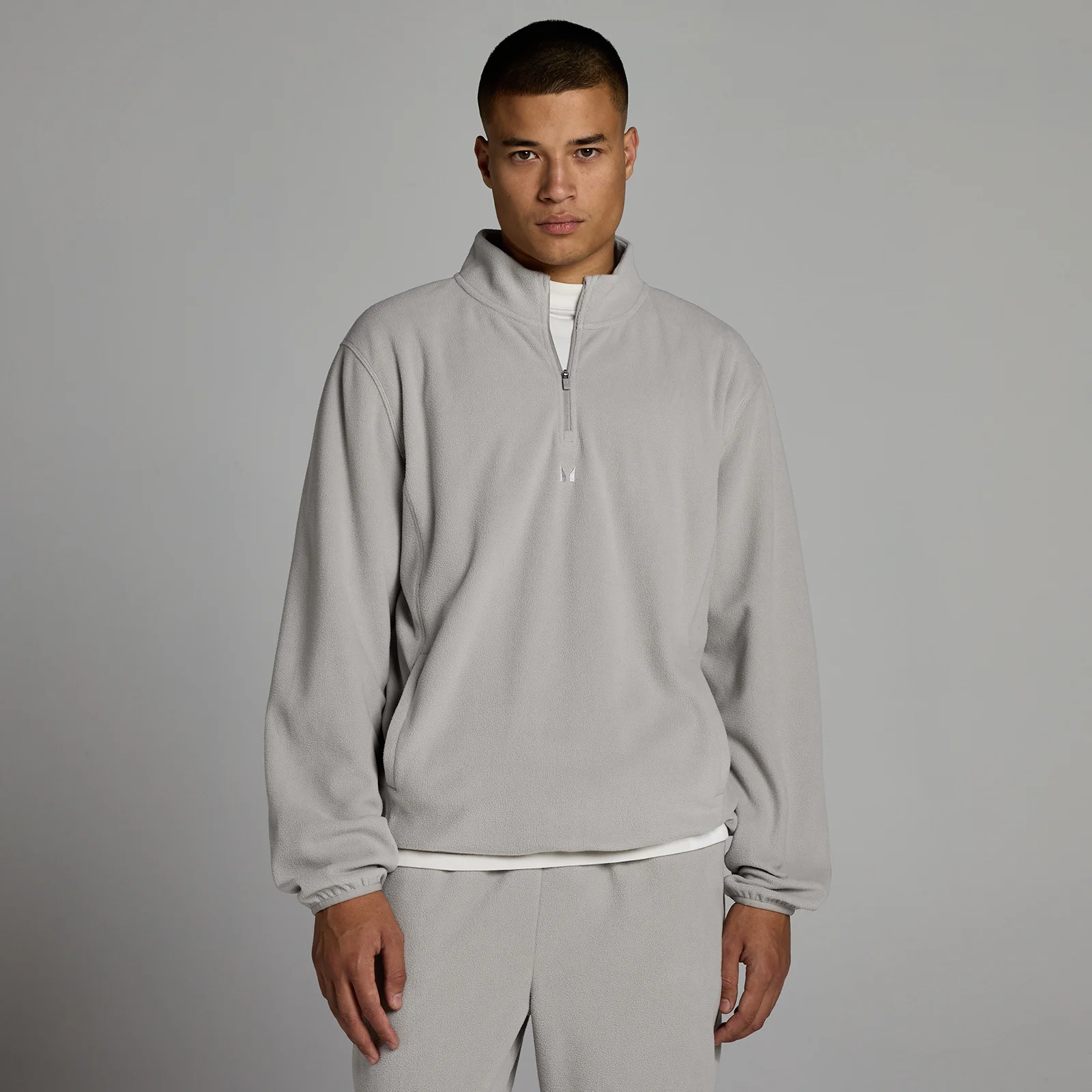 MP Heren Fleece 1/4 Rits - Sustained Grijs - L Afbeelding 1