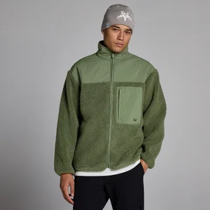 MP Heren Borg Fleece - Gewassen Olijf - Size L