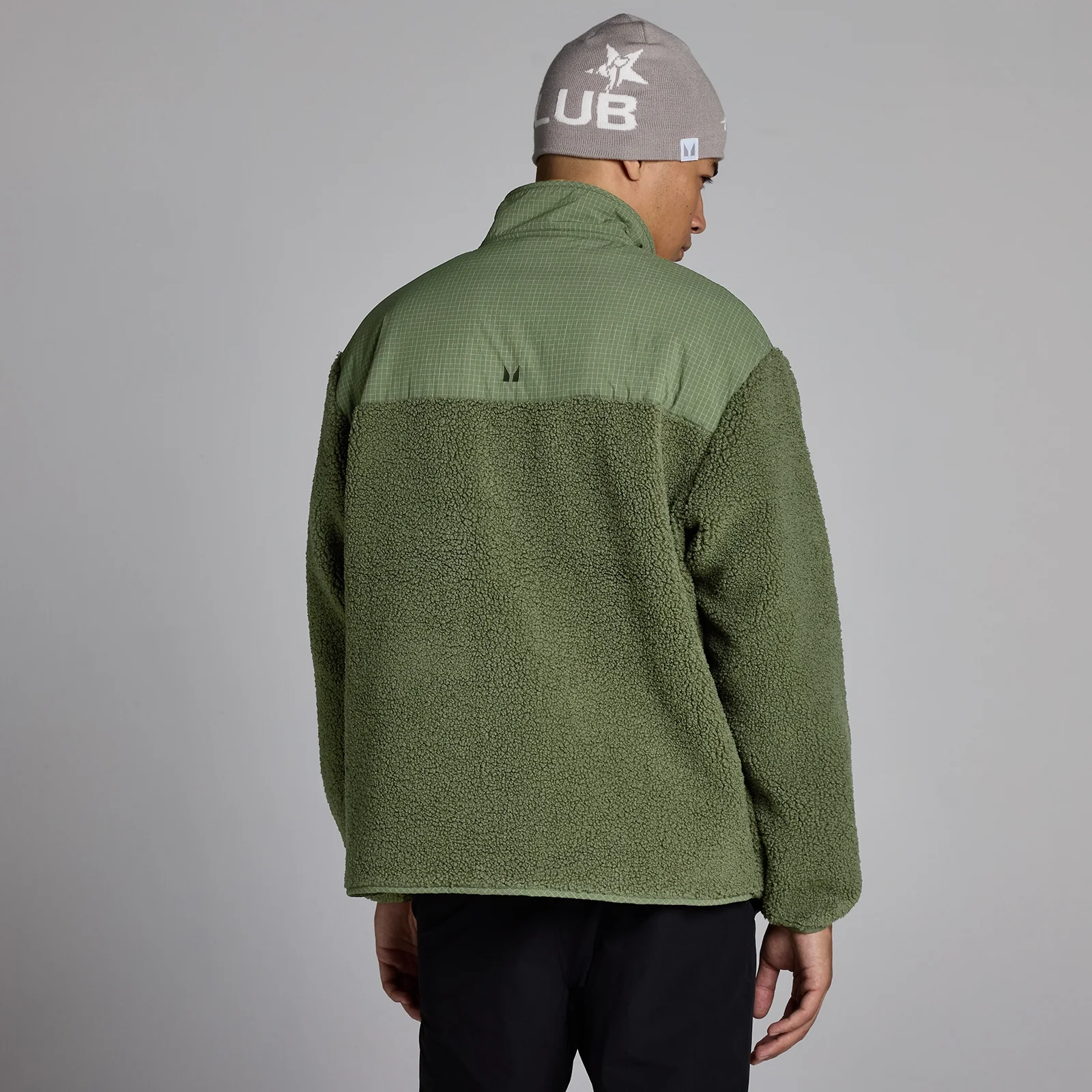MP Heren Borg Fleece - Gewassen Olijf - L Afbeelding 2