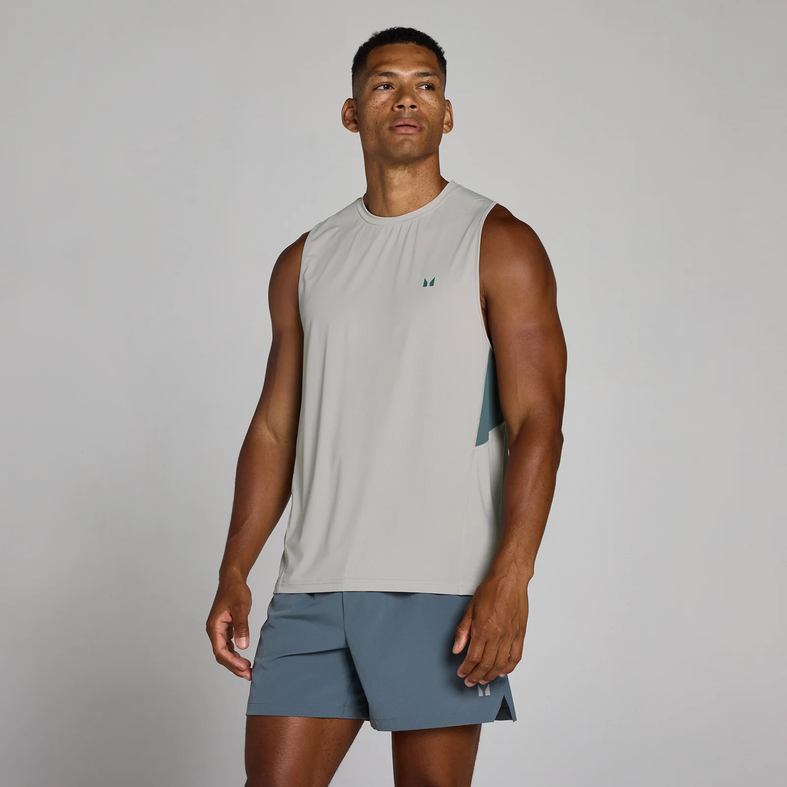 MP Men's Training Ultra Mesh Tank - Chalk Grey - XS Afbeelding 1