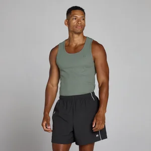 MP Heren Lift Geribd Muscle Fit Tanktop - Gunmetal - Size M