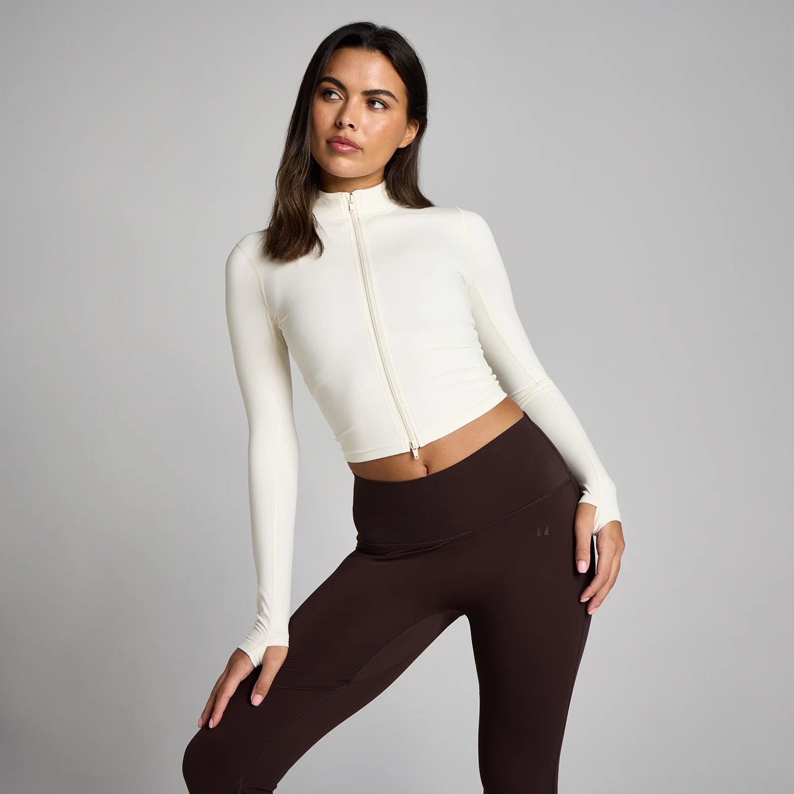 MP Dames Tempo Cropped Jas - Vanille - L Afbeelding 1