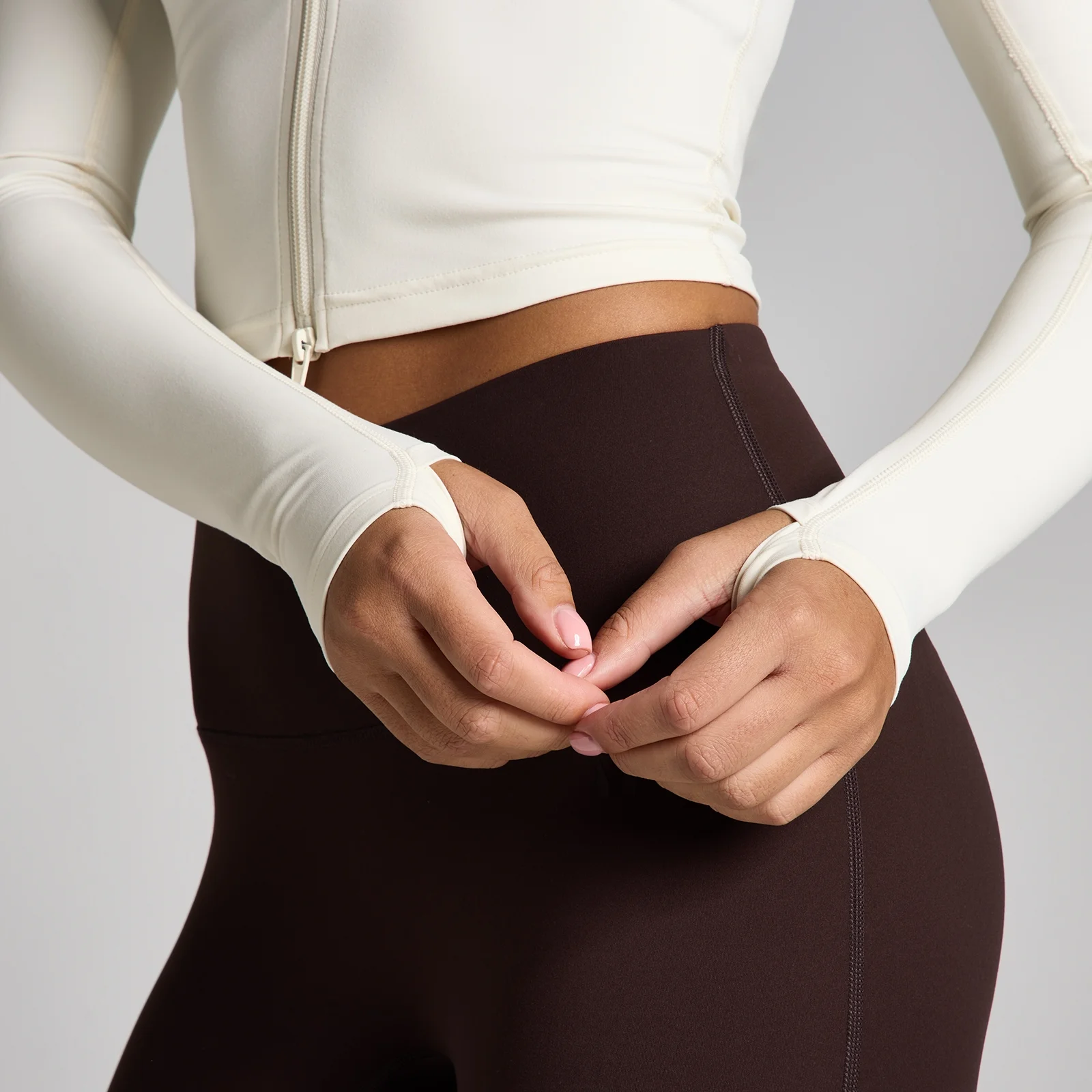 MP Dames Tempo Cropped Jas - Vanille - L Afbeelding 4