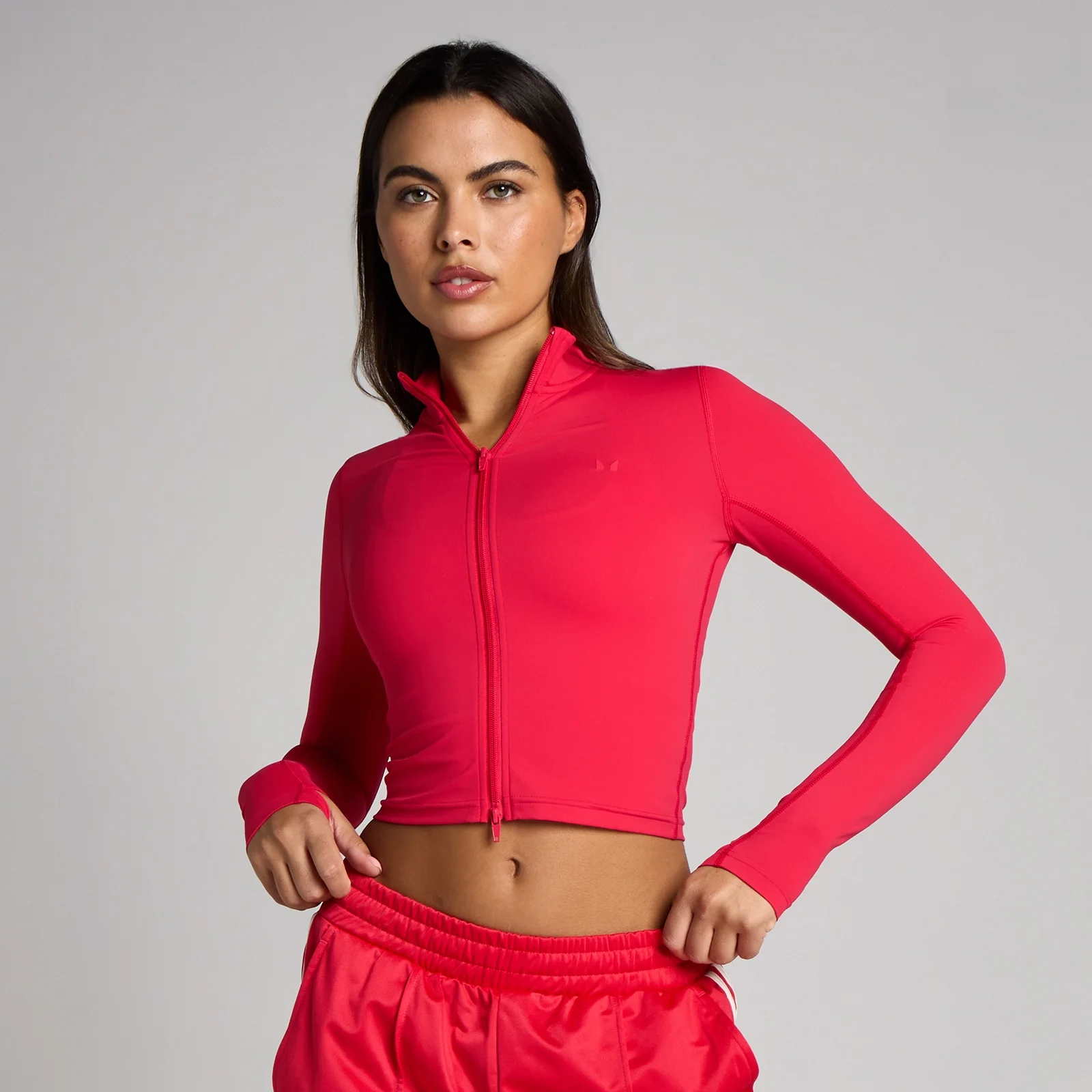 MP Dames Tempo Cropped Jas - Chilli - L Afbeelding 1