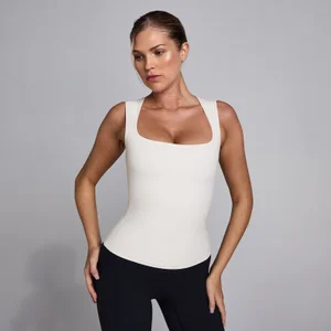 MP Dames SculptForm Square Neck Vest - Pearl - Size L