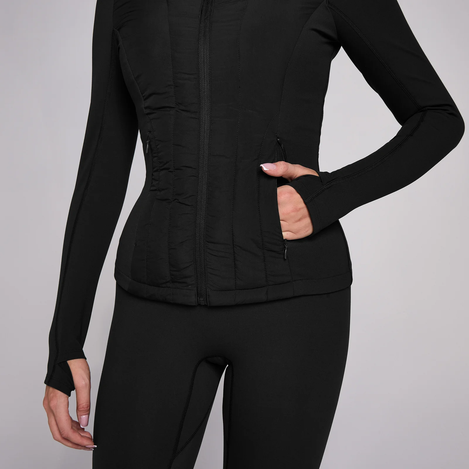 MP Women's SculptForm Hybrid Jacket - Zwart - XS Afbeelding 4