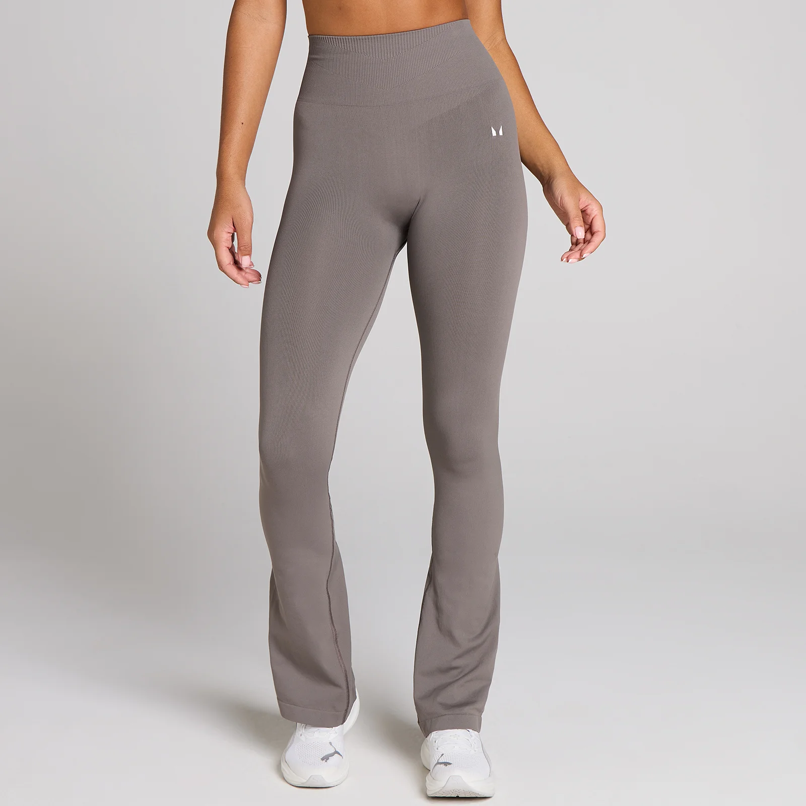 MP Dames Tempo Naadloze Flared Legging - Donkere Truffel - XS Afbeelding 1