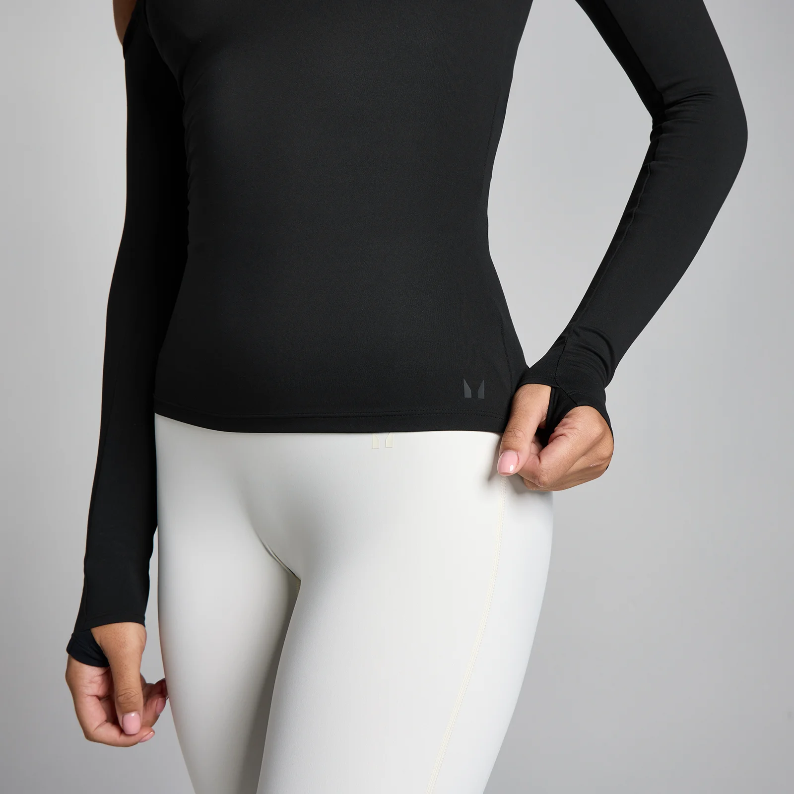 MP Dames Tempo Off The Shoulder LS Top - Zwart - S Afbeelding 4