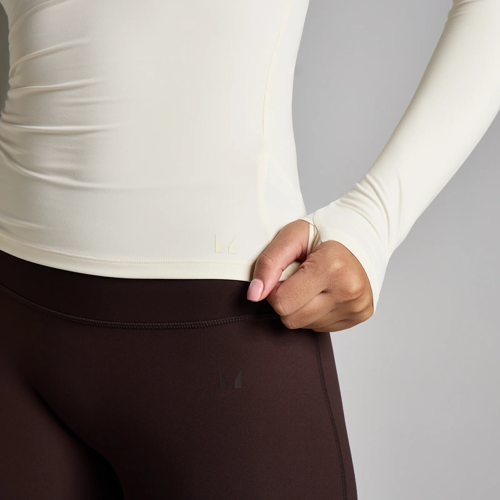 MP Dames Tempo Off The Shoulder LS Top - Vanille - XS Afbeelding 4