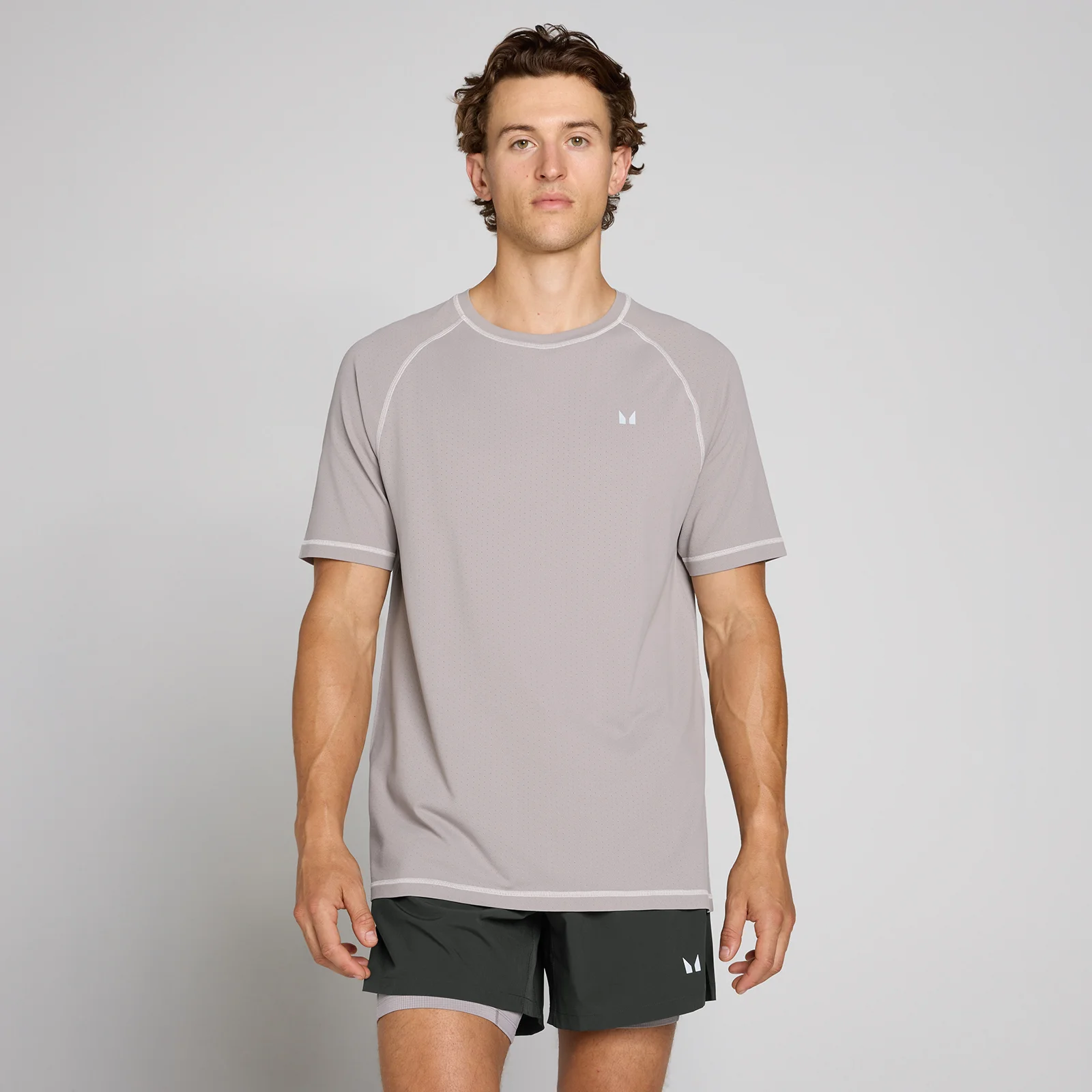 MP Velocity Ultra Seamless T-shirt voor heren - Champignon - L Afbeelding 1