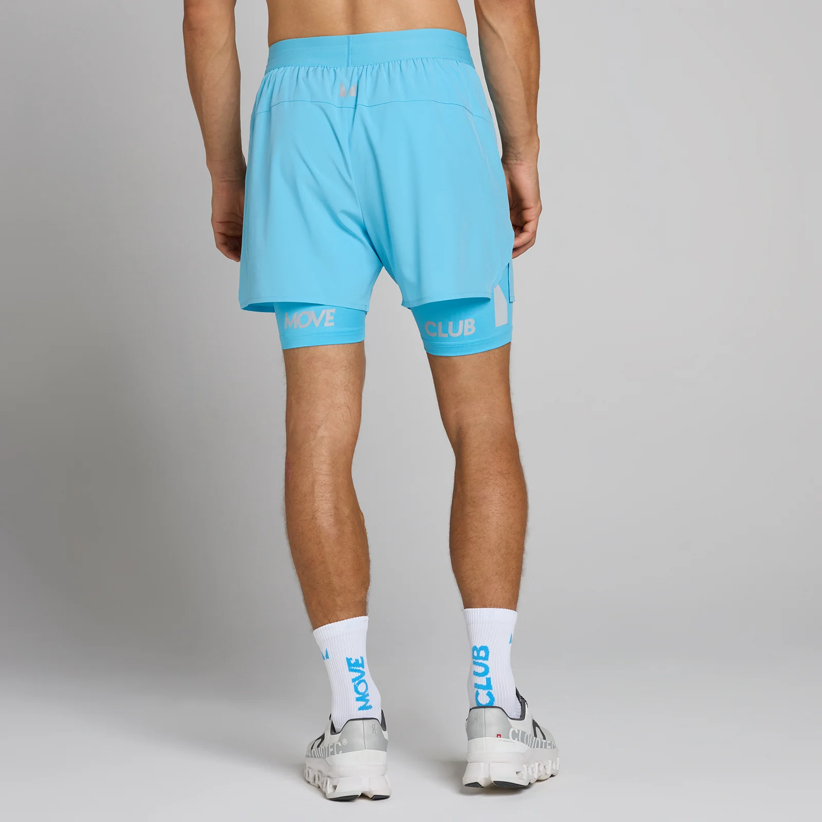 MP Heren Hybrid Lightweight 5" 2-in-1 Short - Cerulaanblauw - M Afbeelding 1