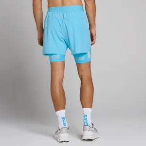 MP Heren Hybrid Lightweight 5" 2-in-1 Short - Cerulaanblauw - Size M