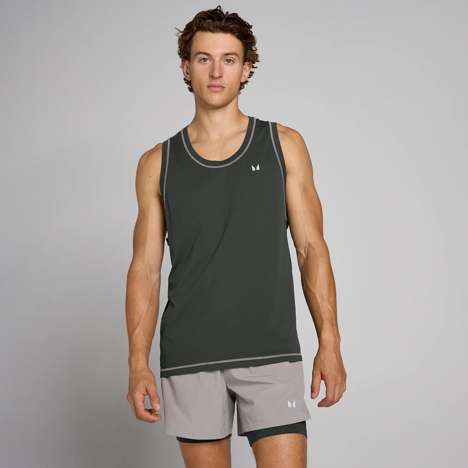 MP Heren Velocity Ultra Seamless Tanktop - Gewassen Zwart - S Afbeelding 1