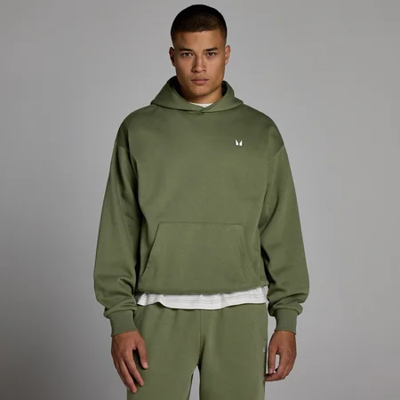 MP Heren Rest Day Oversized Hoodie - Gewassen Olijf
