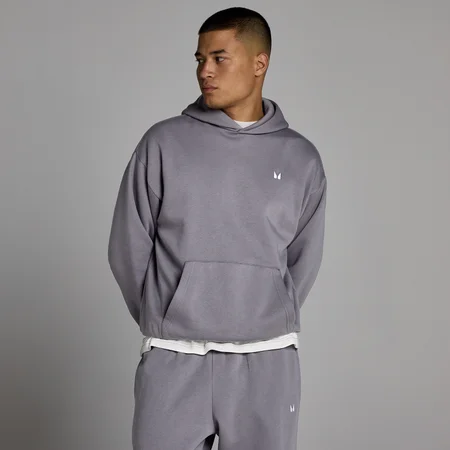MP Heren Rest Day Oversized Hoodie - Donker Gemêleerd