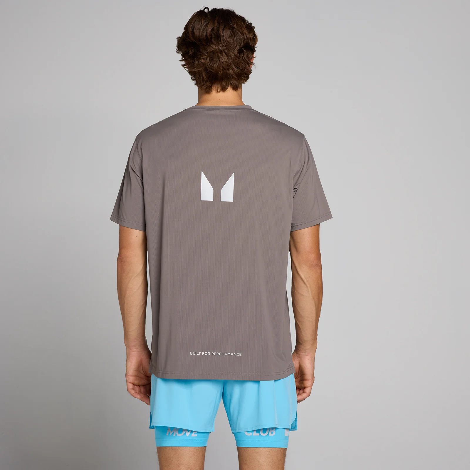 MP Hybrid Mesh T-shirt voor heren - Asgrijs - M Afbeelding 1