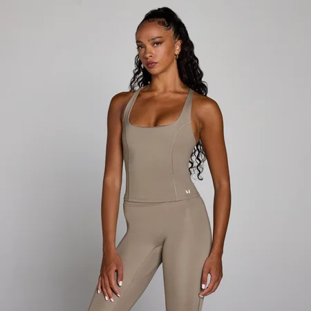MP Women's Training Racer Back Vest - Light Taupe