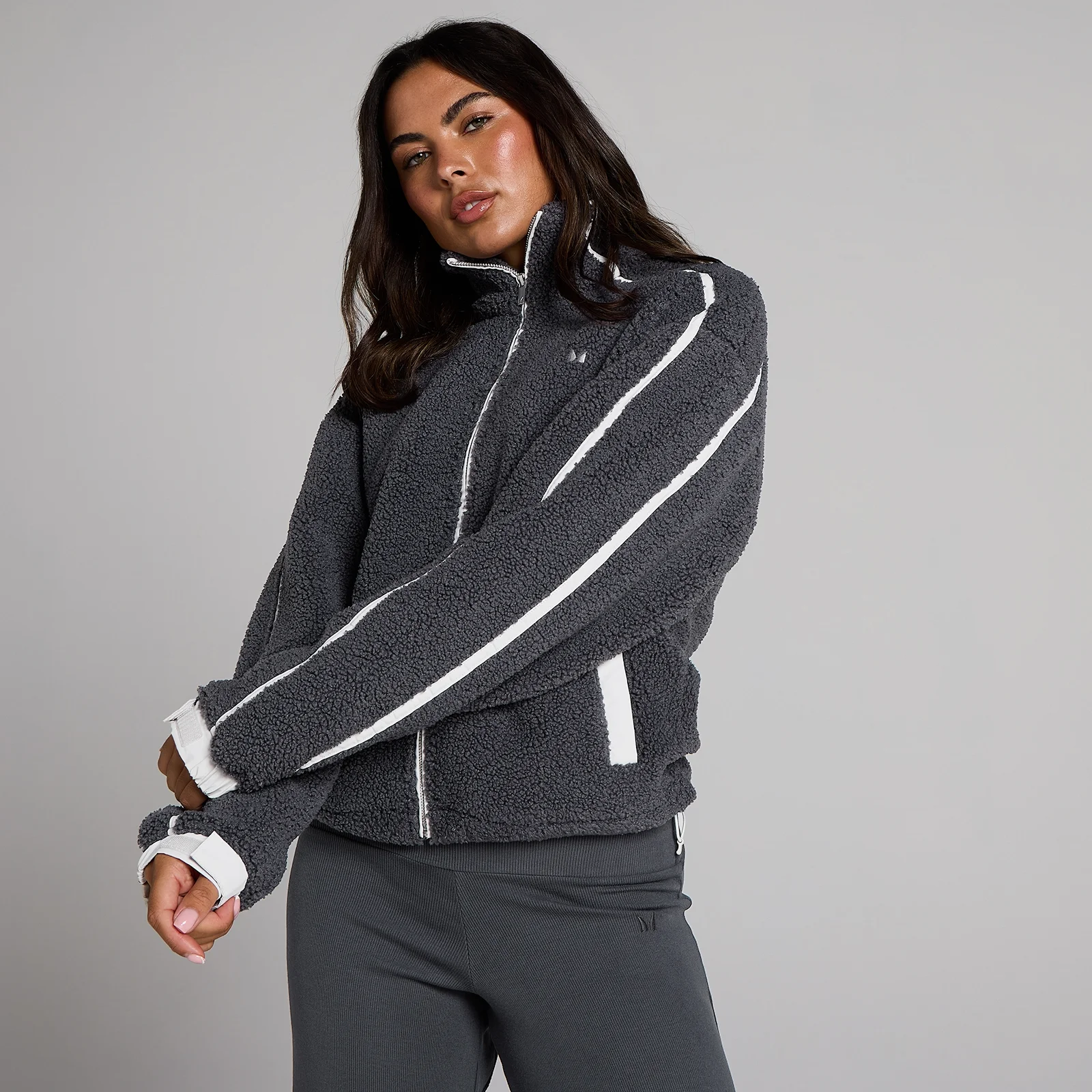 MP Fleece Binding Ritsjack voor Dames - Robust Grey - XS Afbeelding 1