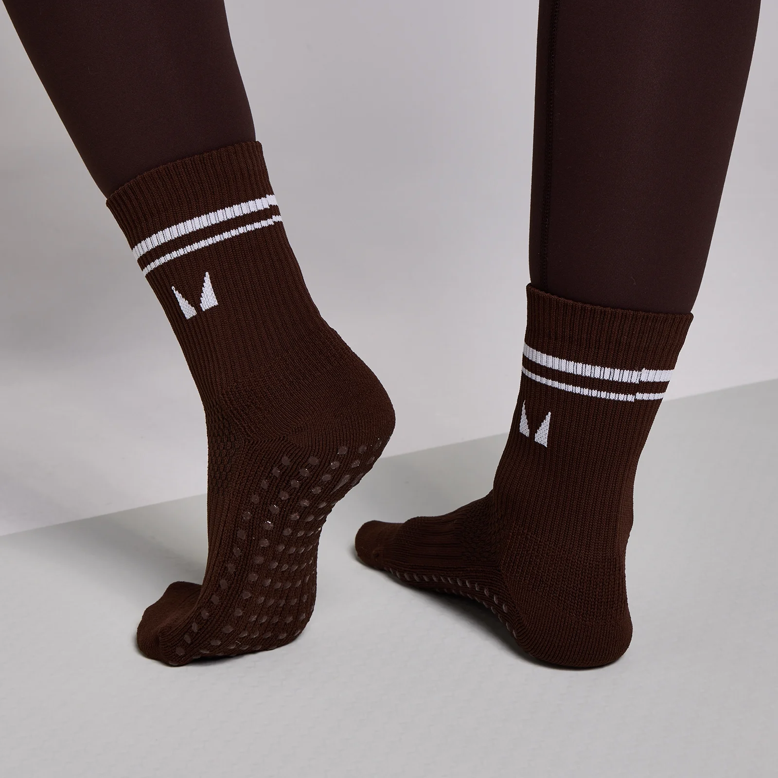 MP Pilates Socks (2 pack) - Cocoa/Pearl - UK 2-5 Afbeelding 2