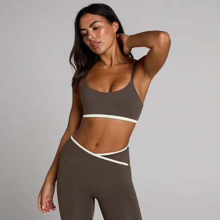MP Dames Tempo Contrast Sport-Bh - Chocolade