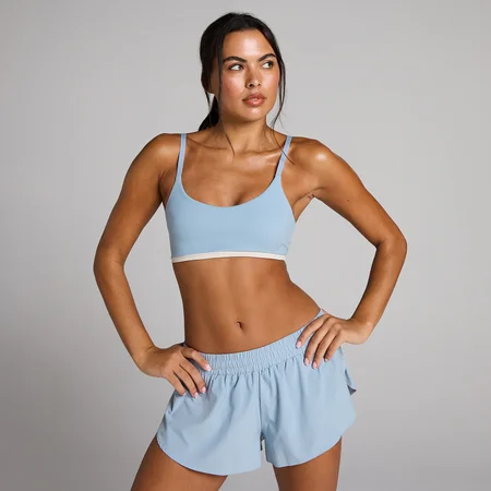 MP Women's Tempo Contrast Sport-bh - Denimblauw