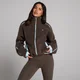 MP Damesfleece Binding Zip Through Jacket - Chocolade