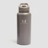Myprotein Gerecyclede Metalen Fles met Klaprietje 1L - Dark Truffle