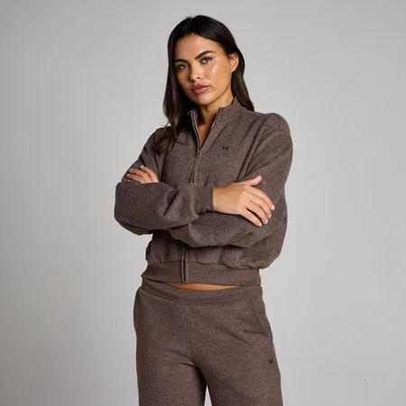 MP Women's Soft Touch Zip Through Bomberjack - Cacao Gemêleerd