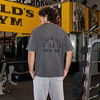 MP X Gold's Heren Washed Graphic Oversized T-shirt - Washed Coal