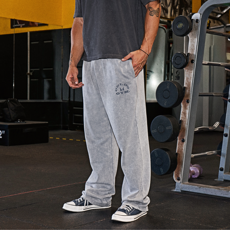 MP X Gold's Heren Washed Graphic Oversized Joggingbroek - Steel Blue
